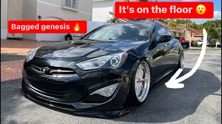 Air suspension install on Hyundai Genesis