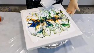 Oddly Satisfying Acrylic Paint Pouring!🎨