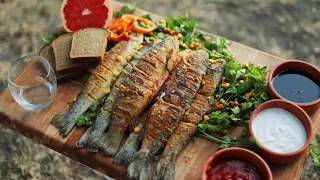 Sacda qızıl balıq qızartması (Farel) - Salmon Fry