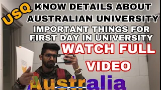 First day in australia | Important things for university | USQ | Punjabi in australia