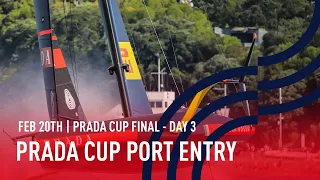 🔴 PRADA Cup Port Entry Stern Camera | Final Day 3