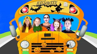 Halloween Wheels on the Bus  & More | Halloween Kids Songs by Kids Music Land