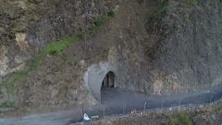 part 1 from the west side new tunnels old highway columbia river gorge Mitchell point