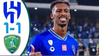 ملخص مباراة الهلال السعودي والفتح اليوم 1-1-اهداف مباراة الهلال والفتح اليوم