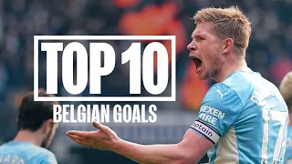 TOP 10 BELGIAN GOALS | Cracking finishes from City players who hail from Belgium