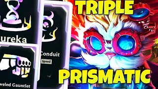 THREE PRISMATIC AUGMENTS - EVERYONE IS BROKEN - 2v2v2v2 Arena League of Legends