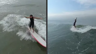 Keep a Good Thing Going: Corey Colapinto and Tommy Witt test ride Surftech's Donald Takayama line.