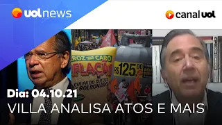 Villa fala de protesto contra Bolsonaro, ataque a Ciro, e Guedes no Pandora Papers | UOL News