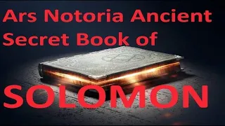 SOLOMON Ars Notoria Ancient Magical Book Perfect Memory Master Academia Notory Art keys