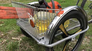 Крутой велоприцеп своими руками.Cool bike trailer homemade.