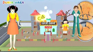 Boneka Squid Game Raksasa Menyerang Yuta mio gara2 Dalgona Candy 😱| Sakura School Simulator