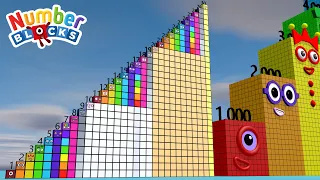 Looking for Numberblocks Step Squad 1 vs 30 to 20000 Standing Tall Numbers Patterns