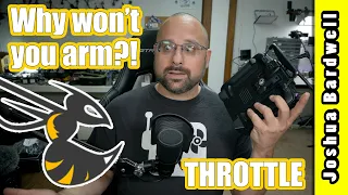 Betaflight Won't Arm | THROTTLE arming status flags
