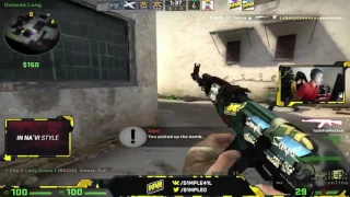 CS:GO - s1mple playing FPL on Dust 2