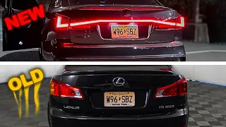 Lexus 2nd Gen IS Taillight Conversion! *2023 FACELIFT*