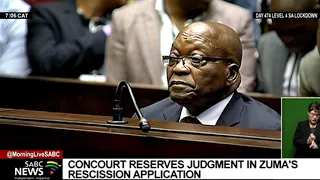 Jacob Zuma | ConCourt reserves judgment in former president's rescission application