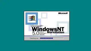 Windows NT 5.0 beta 2 startup and shutdown screen evolution #windows