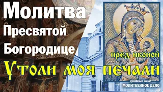 Молитва Пресвятой Богородице пред иконой "Утоли моя печали" | Аудио + текст на экране