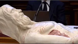 Model 3D ciała Chrystusa na podstawie Całunu Turyńskiego.