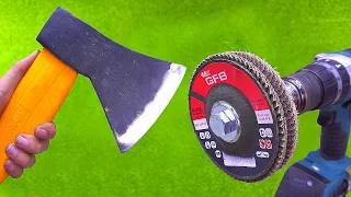 AX Like a razor! Sharpen Your Ax in 1 Minute with This Tool