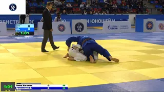 73 kg Уянов М Драновский Д 30 11 2019 Т2 Юношеское первенство России до 18 лет, ДМИТРОВ