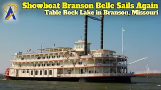 Showboat Branson Belle sails again on Table Rock Lake in Branson, Missouri