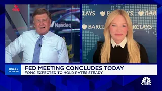 Expect Fed Chair Powell's comments to skew a bit more hawkish today, says Barclay's Meghan Graper