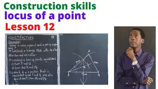 finding locus of points equidistant from two points and equidistant to two lines....#africastruggle