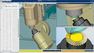 Face Milling for Spiral Bevel Gear Using VERICUT Simulation