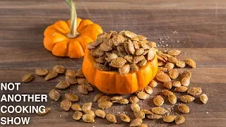 the cutest little ROASTED PUMPKIN SEED snack