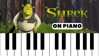 Shrek - All Star on piano (LESSON AND COVER)