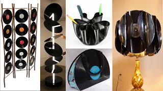 50+ Vinly Record Craft Ideas || Reycled Diy || Crafting with Vinyl Records