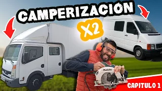 🛠️CAMPERIZAR un CAMION CAMPER 3500kg y una FURGONETA CAMPER a la vez!!! 🚐🚚 CAP. 1 | El Mono Migrador