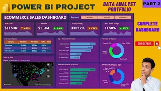 Power BI Project End to End | Data Analyst Project Portfolio (Part 2) | Dashboard | For Beginners