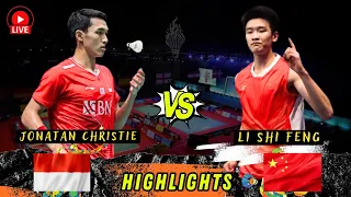 Badminton Jonatan Christie vs Li Shi Feng Men's Singles