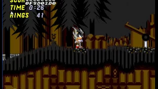 Dark Super Sonic in Sonic 2 Aluminum Edition(Sonic The Hedgehog 2 sega genesis hack rom)