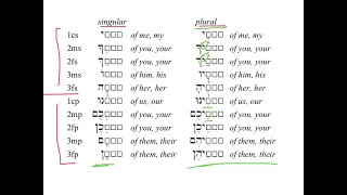 11 Pronominal Suffixes HebrewDaybyDay