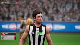 AFL Hawthorn VS Collingwood Highlights R12 2022 AFL Evolution 2