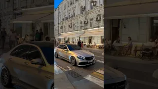 C63 AMG на Патриарших прудах🔥 Mercedes