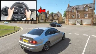 Forza Horizon 4 Drifting BMW M3 E46 (Logitech g920 Steering Wheel + Shifter) Gameplay