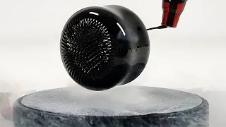 Experiment at  -196°C, Ferrofluid in Quantum Levitation | Magnetic Games