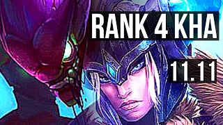 KHA'ZIX vs SEJUANI (JUNGLE) | Rank 4 Kha, Legendary, 400+ games, 14/3/5 | EUW Challenger | v11.11