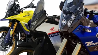 2023 Comparativo Transalp 750 Vs Ténéré 700 Vs V-Strom 800