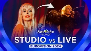 Eurovision 2024: STUDIO VS. LIVE (All Participants)