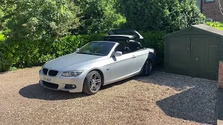 BMW E93 Convertible roof opening