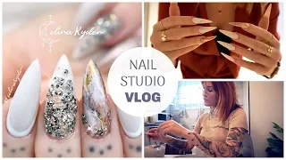 NAIL STUDIO VLOG | FIRST VLOG IN MY NEW STUDIO! | STILETTO GEL NAILS