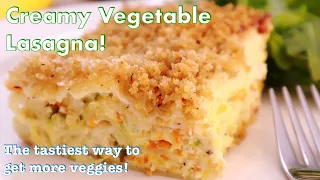 The Best Creamy Vegetable Lasagna! The Best Way To Eat Zucchini!