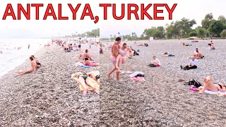 🇹🇷 BEAUTIFUL KONYAALTI HALK PLAJI BEACH WALK ANTALYA IN TURKEY