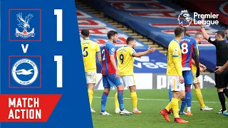 LEWIS DUNK RED CARD! Crystal Palace 1-1 Brighton | Match Action