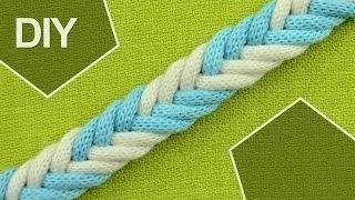 DIY: Easy 6-Strand Flat Arrow Braid in 2 colors